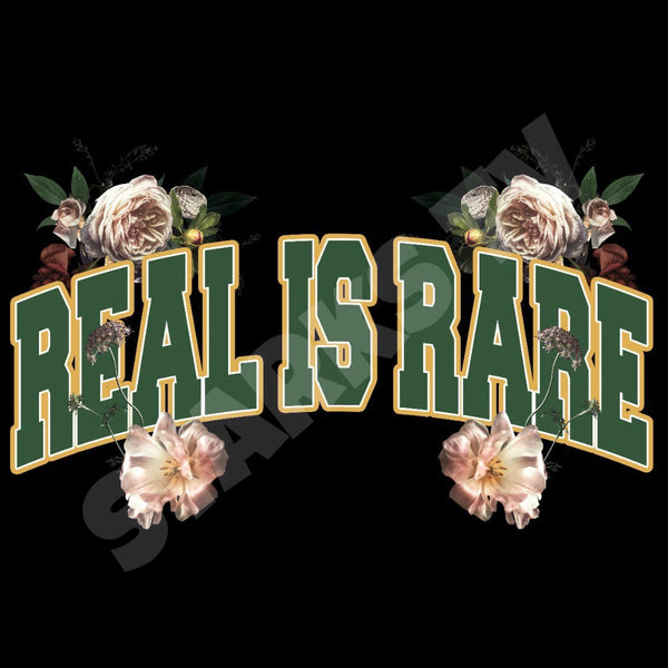 Real is rare Floral Print hoodie
