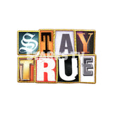 Stay true/ Real is Rare double sided Hoodie set